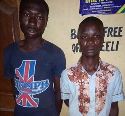 Two teenagers arrested for raping 14-year-old girl in Ogun State