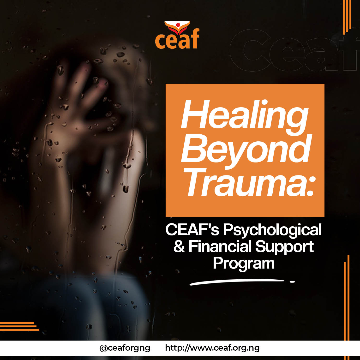 Healing Beyond Trauma: CEAF’s Psychological and Financial Support Program